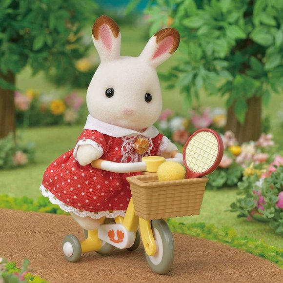 Calico Critters Bicycle With Basket And Training Wheels For Critter Kids - Picture 5 of 8